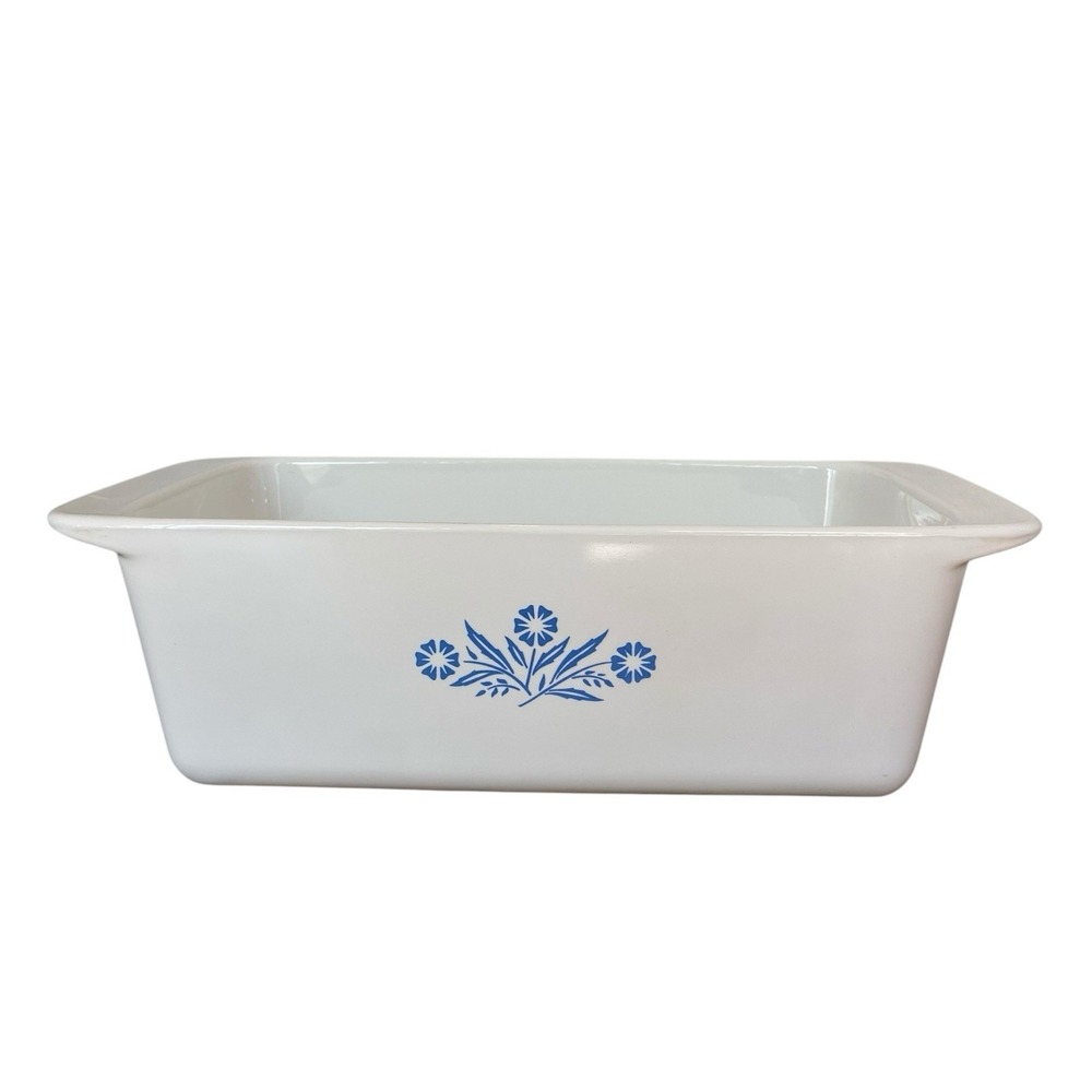 Vintage Corning Ware P-315 Blue Cornflower 9x5 x3 Bread Loaf Pan 2 QT